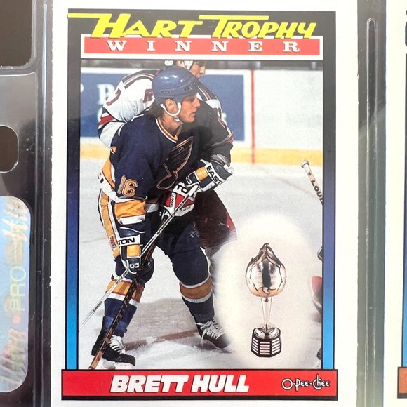 Brett Hull 15 Various NHL Hockey Cards from 1990 to 1995! - Picture 9 of 10